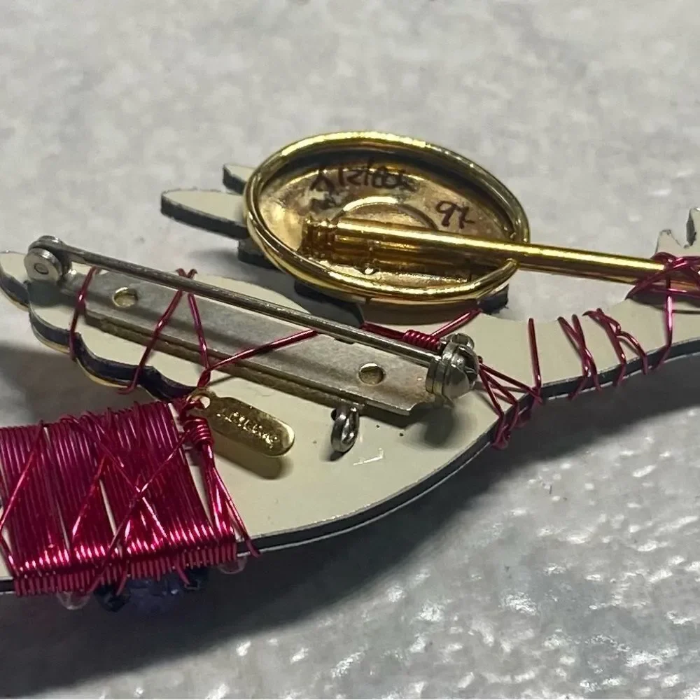 Liztech Harold Angel with Trumpet Brooch